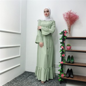 Moroccan  Popular Design Muslim Dresses Abaya Dubai Arabic Islamic Clothing For Women