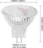 MR11 Halogen Bulbs 12V 35W GU4 Bi-Pin Base Spotlight Dimmable Glass Cover 35mm Diameter Warm White 2800K