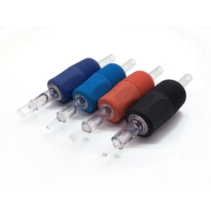 Multi-color Sterilized Tubes Rubber Soft Black Silicone Disposable Tattoo Cartridge Grip Tattoo Tubes