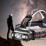 Multifunction LED Headlamp Flashlight Brightest Rechargeable Work Light Outdoor Waterproof-Best Head Lamp Adjust Headband