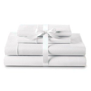 NanTong home textile 40s 60s plain white quilts duvet cover bedding set