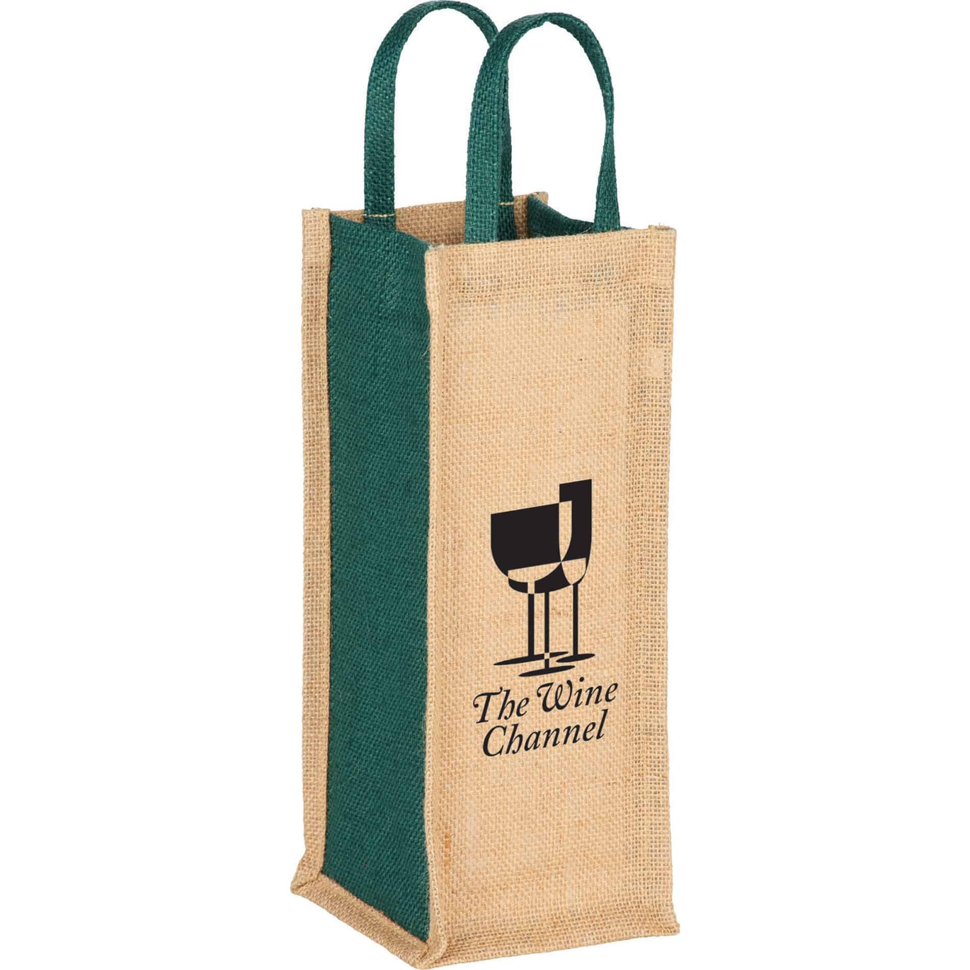 Natural Material Jute Wine Tote Bag Burlap Wine Bags