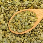 Naturel pumpkin seeds shine skin kernels