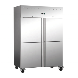 Nevera New Upright refrigerator and freezer 2 doors stainless steel luxury commercial kitchen refrigeration equipment