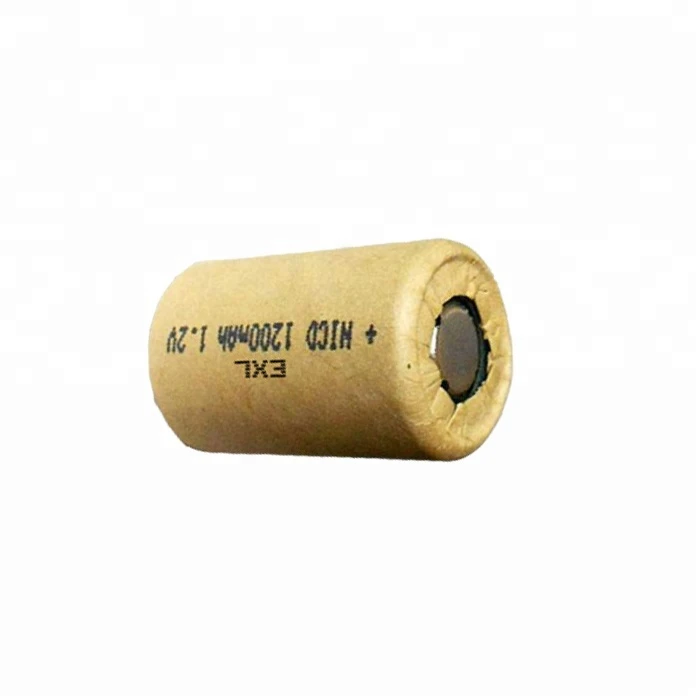 New Arrival ni-cd battery 1.2V 4/5 Sub C size 1200mAh NiCd rechargeable battery nickel cadmium battery high capacity