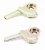 New Arrival Zinc Alloy Cool Scoop Shape Smoking Pipe With Cover Spoon Tobacco Pipes With Black Gift Box
