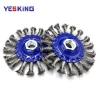 New Arrivals Industrial Cleaning Weeding Steel Wire Brush Disc Twisted Knot Wire Wheel Brush