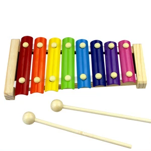 New Colorful Children&#39;s Educational Developmental Musical Instruments Cute Kid Baby Xylophone Wooden Toys