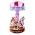 Import New Design Children Amusement Park Merry Go Round Carousel mini Crown Horse 3 Seats For Sale from China