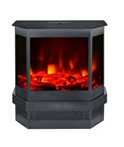 New design freestanding electric fireplace 3-sided open design for full view