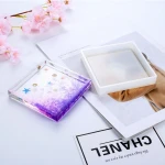 New Design Hot Selling Crystal Dropping Glue Mold DIY Glitter Silicone Rubber Mold for Cup Wholesale