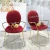 Import new design stainless steel  pink and  red velvet dining chairs for sale from China
