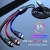 Import new double-sided pluggable 3a fast charging data transmission 3 in 1 oem wholesale stock phone accessories usb cable from China