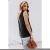 Import New Fashion Style Hot Sell Ladies Solid Color V Neck Tank Top Women Elegant Tank Top from China