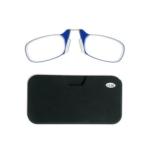 New Mini Portable Reading Glasses Unisex High Quality Resin Lens Cilp Reading Eyewear