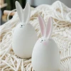 New modern design ceramic animals cute rabbit decoration for home