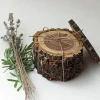 New Product Natural wood slices recyclable round shape wood pieces craft
