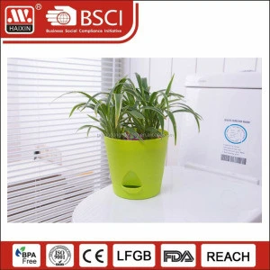 New products indoor home garden decorative plastic round planter/flower pots wholesale