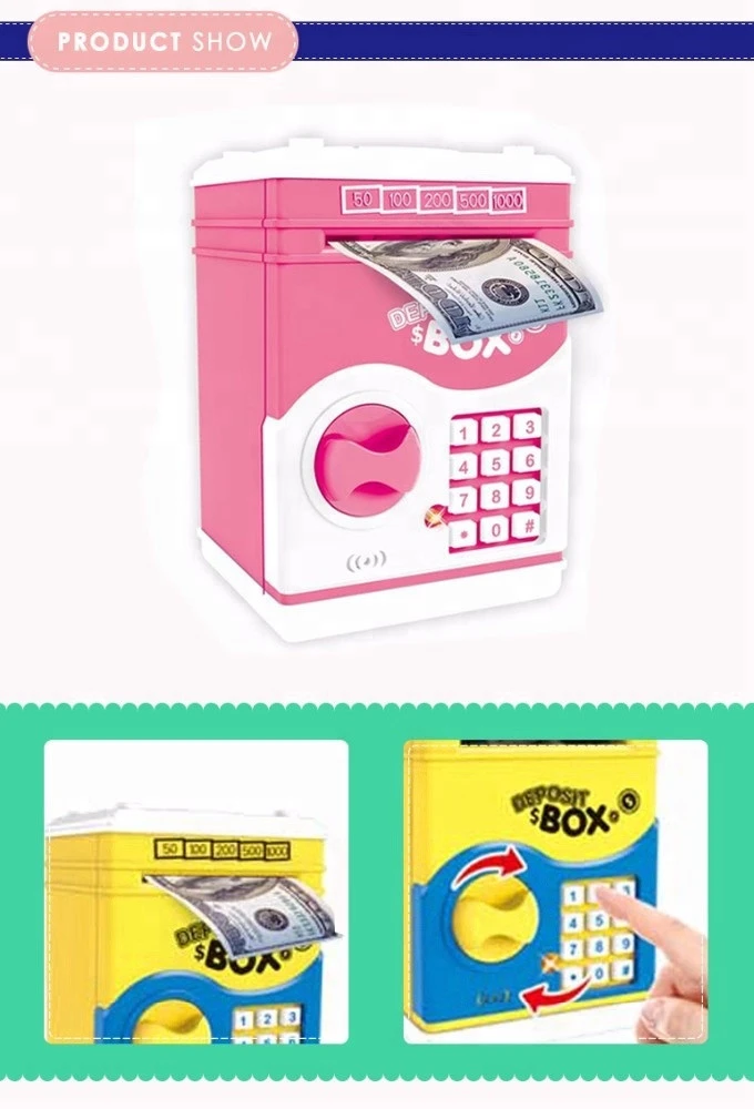New safe money box atm machine toy atm bank for kids