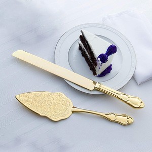 New Style Stainless Steel Wedding Cake Knife And Server Set In Cake Tools