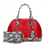 New Wholesale Fashion Autumn And Winter Crocodile Patent-Leather Handbags For Women Hand Bill of Lading Shoulder Bags