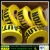 Non adhesive printed caution tapes safety warning tapes