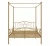 Import Nordic luxury furniture home bedroom all-metal canopy bed from China
