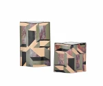 Nordic Style Modern Camouflage Color Flower Vase  Home Decorative Craft Tabletop Ceramic Decoration