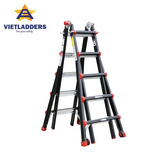 NVLB-45 Nikawa Vietladders giant folding ladder with Multi-purpose aluminum step ladder 2020