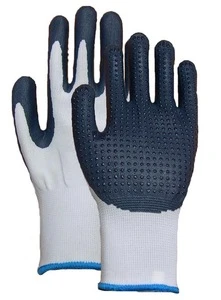 Nylon glove, Nitrile palm with dots