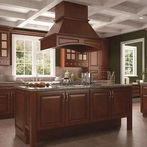 Oak luxury kitchen cabinet modular hanging cupboard cabinets