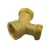 Import OEM 3/4&quot; Male and Female GH Thread Garden 3 Way Brass Water Pipe Tap Y Shaped Hose Connector from China