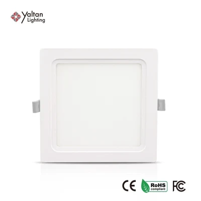 Office Indoor Ceiling Lamp Recessed Plastic 10W 18W 24W 36W Round Frameless LED 3D Panel Light