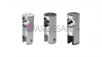 Office Toilet Panel Glass Partition Cubicle System Stainless Steel hardware accessories