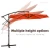 Import Outdoor 10ft aluminum pole 8 ribs hanging offset patio umbrella with cross base from China
