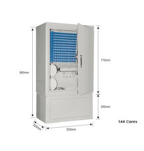 Outdoor 48/144/288/576 core SMC Fiber Optic Splitter Distribution Communication Rack Cross Connect Telecom Network Cabinets