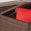 outdoor furniture wicker loveseat sets cozy sofa with ottman