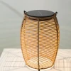 Outdoor Garden Decorative Hand Woven PE Rattan Basket Light