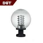 Outdoor lights e27 pc/pmma  220v globe garden decorative pillar light