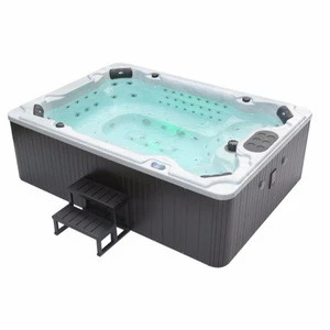 Outdoor Spa Tub, Aristech Acrylic Hot Tub Bath Tub with TV, 6-12people, 125Jets