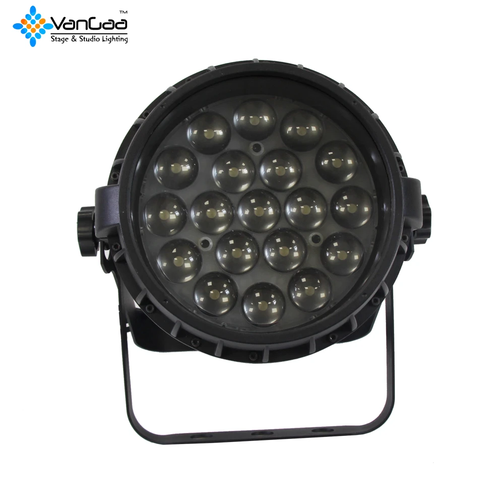 Outdoor Stage Lighting Flat LED Par meter Can hand 19pcs 12W Wash Light IP65 with zoom