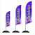 Import Outdoor2.8m 3.4m 4.5m 5.5m  custom Teardrop and feather Advertising Beach Flag Banner from China