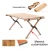 Import Outing Mate top selling products in adjustable picnic de camping table set with egg roll shape from China
