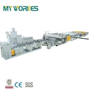 PC hollow polycarbonate sheet production extrusion line making machine