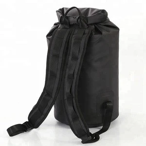 Perfect Collapsible Black PVC Tarpaulin Camping Waterproof Backpack Dry Bag