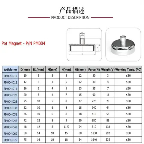 Magnet Base Material Buy Permanent Magnetic Materials Strong Magnet Ndfeb With Screw Hole ...