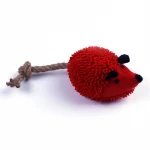 Pet Stuffed Chew Toys Dog Squeaky Plush Toy Mop Cloth hedgehog Funny Dog Interactive Animal Toy With Tail
