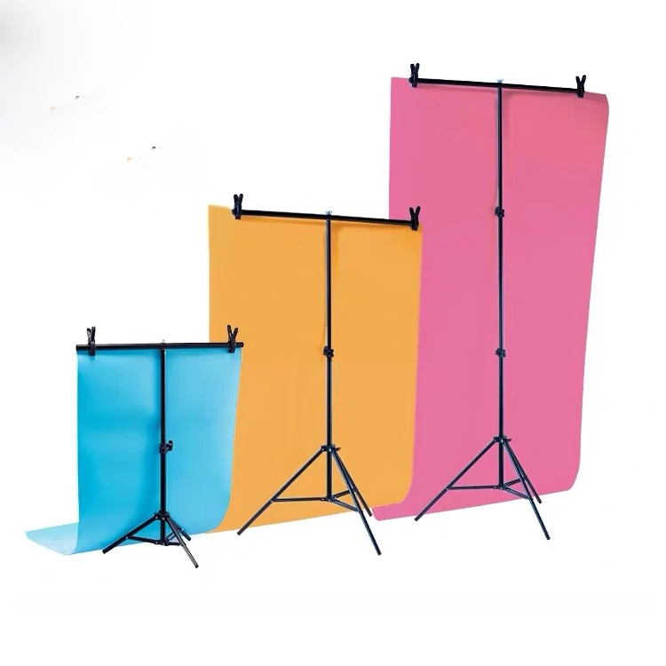 Photo Studio 58X86cm 2sides 80colors PVC Photography Wood Backdrops Waterproof Marble Background for Camera Phracket With Clamps