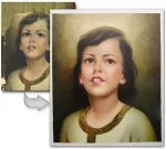 Photograph Hand Painted Custom Canvas Oil Painting Portrait
