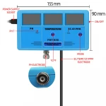 PHT-026 Digital PH meter Multi-parameter Water Quality tester Built-in Battery Rechargeable 6 in 1 EC TDS meter